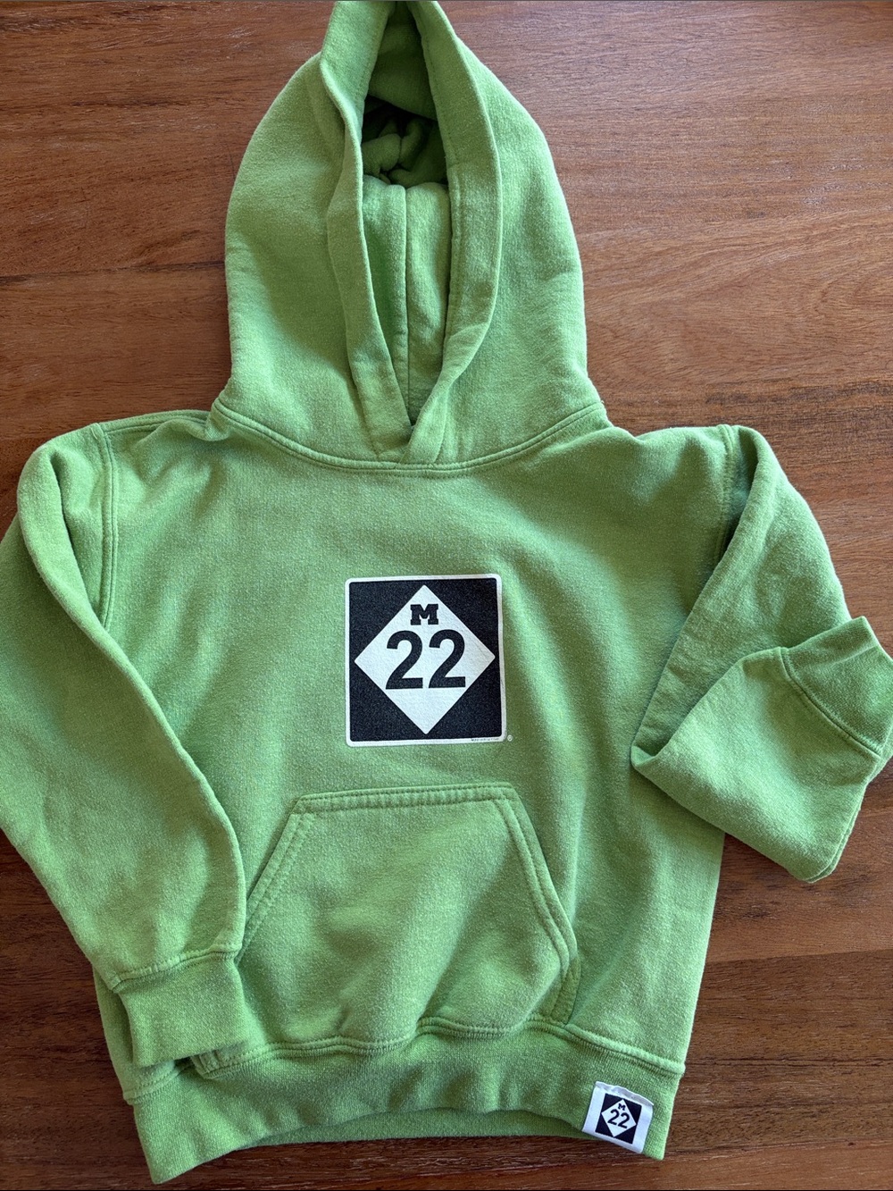 M22- Green kids hoodie